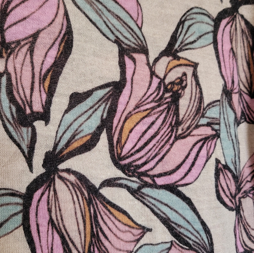 Loft Wild Orchid Drapey Short-Sleeve Sweater Size Small - Picture 4 of 4